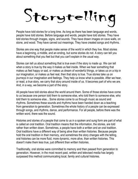 Stories: Long.
